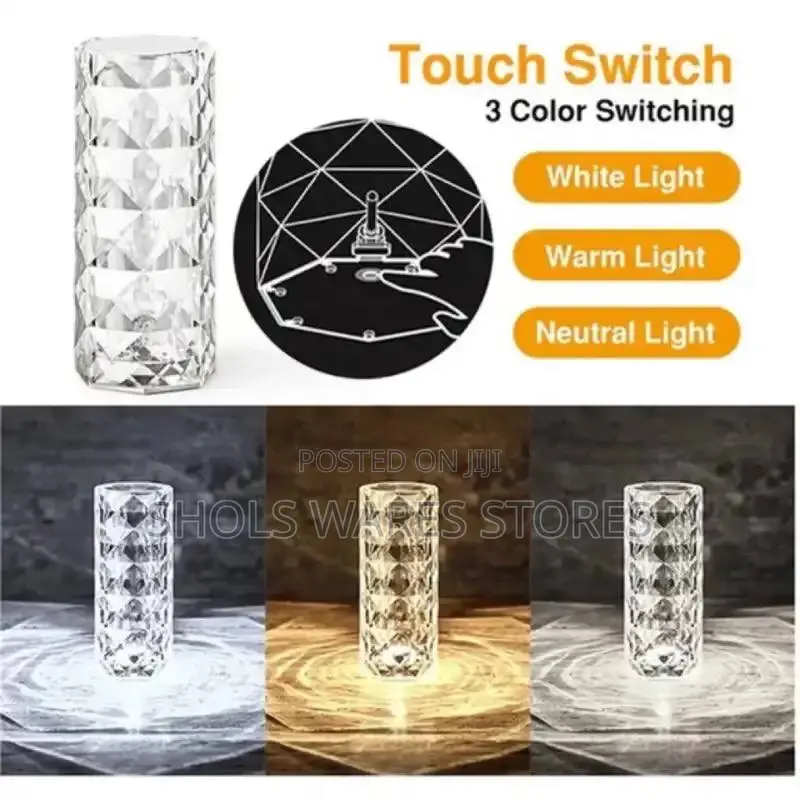 Crystal Lamp for Bedroom Bedside | Atmosphere Lamp Projectio