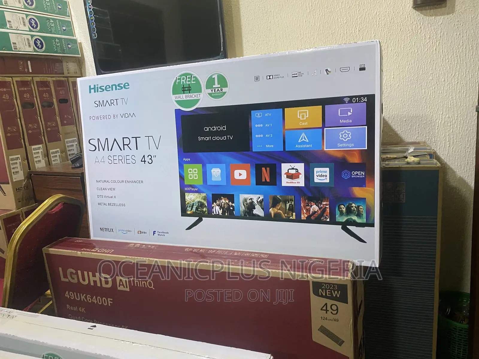 SMART Hisense 43-Inch Full HD LED Tv+Free Wall Bracket
