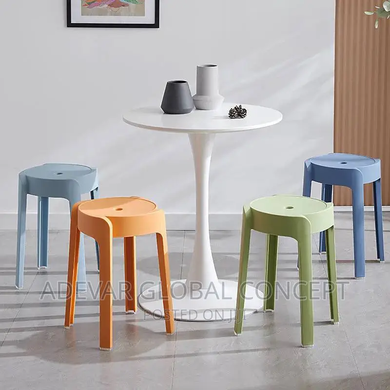 Nordic Household Dining Stool Chair Thickened Simple Plastic