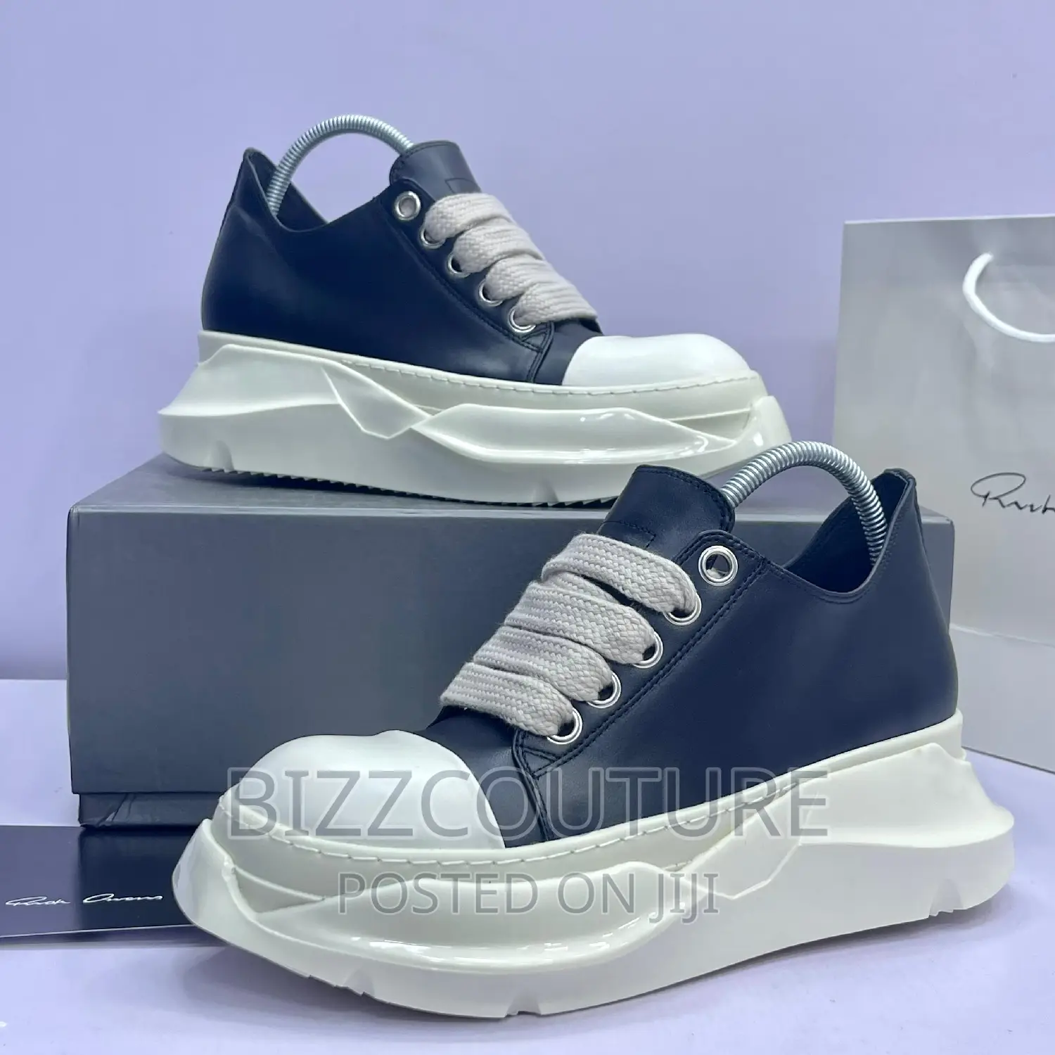 Original RICK OWEN DRKSHDW HEXA Low Black Available Instore