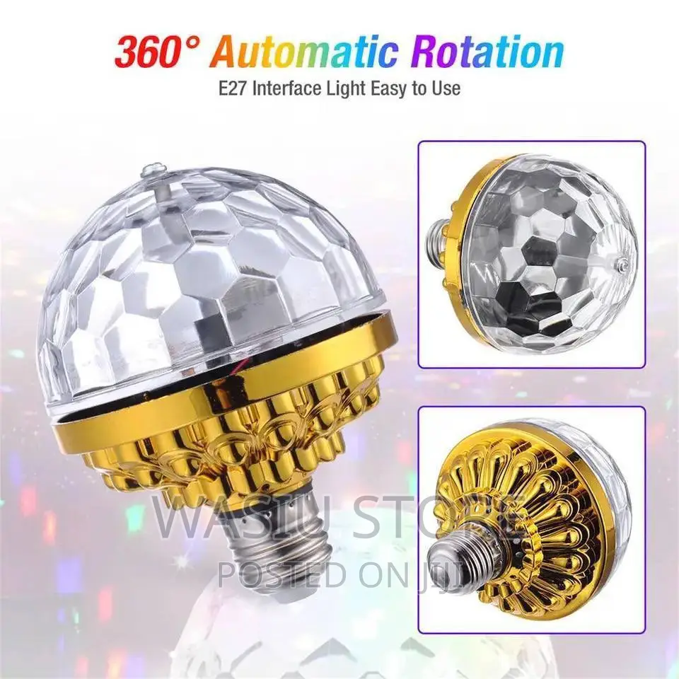 Colorful Rotating Magic Ball Disco Light With Sockets