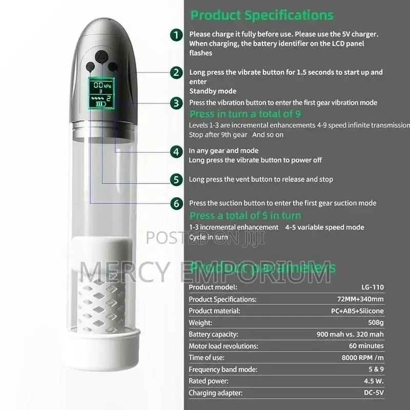 2n1 Powerful Penis Pump 4 Enlargement,Pleasure Better Sex