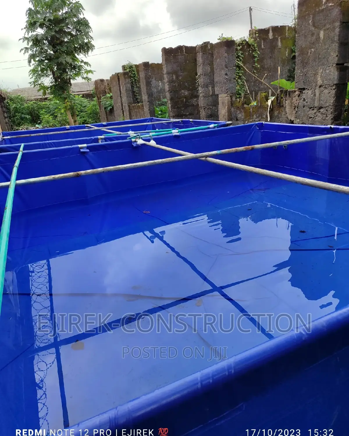 Collapsible Tarpaulin Fish Pond