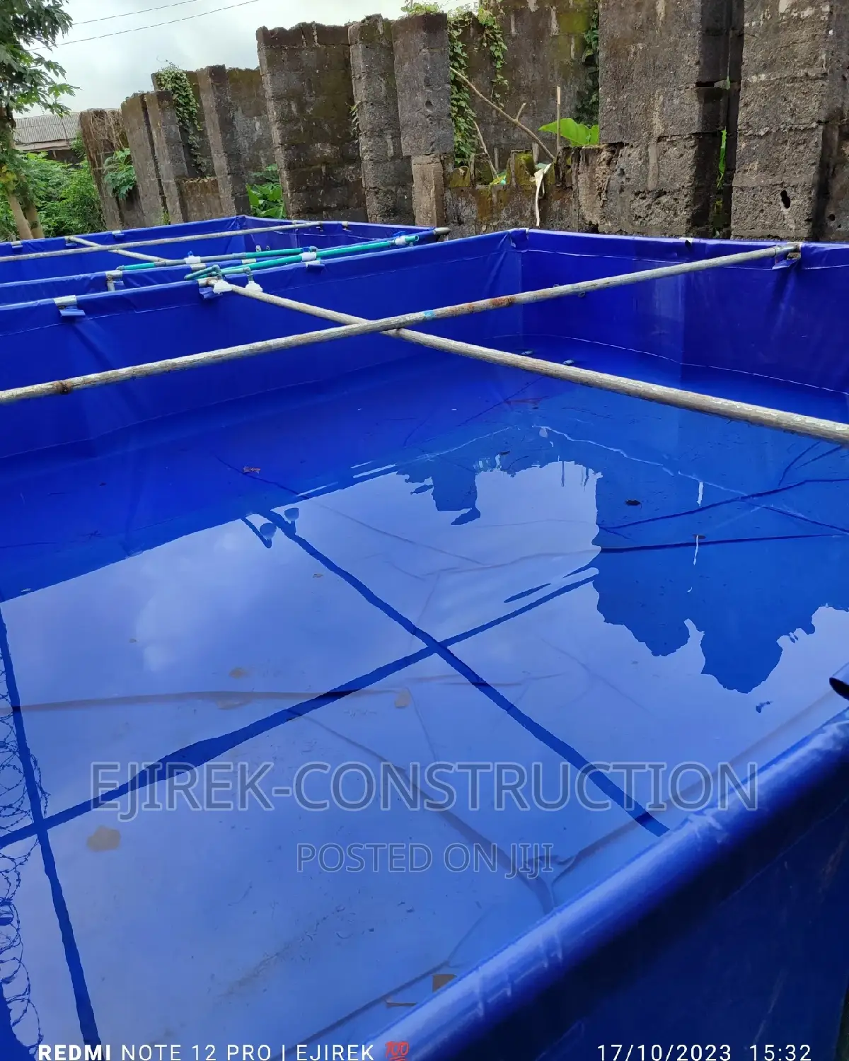 Collapsible Tarpaulin Fish Pond