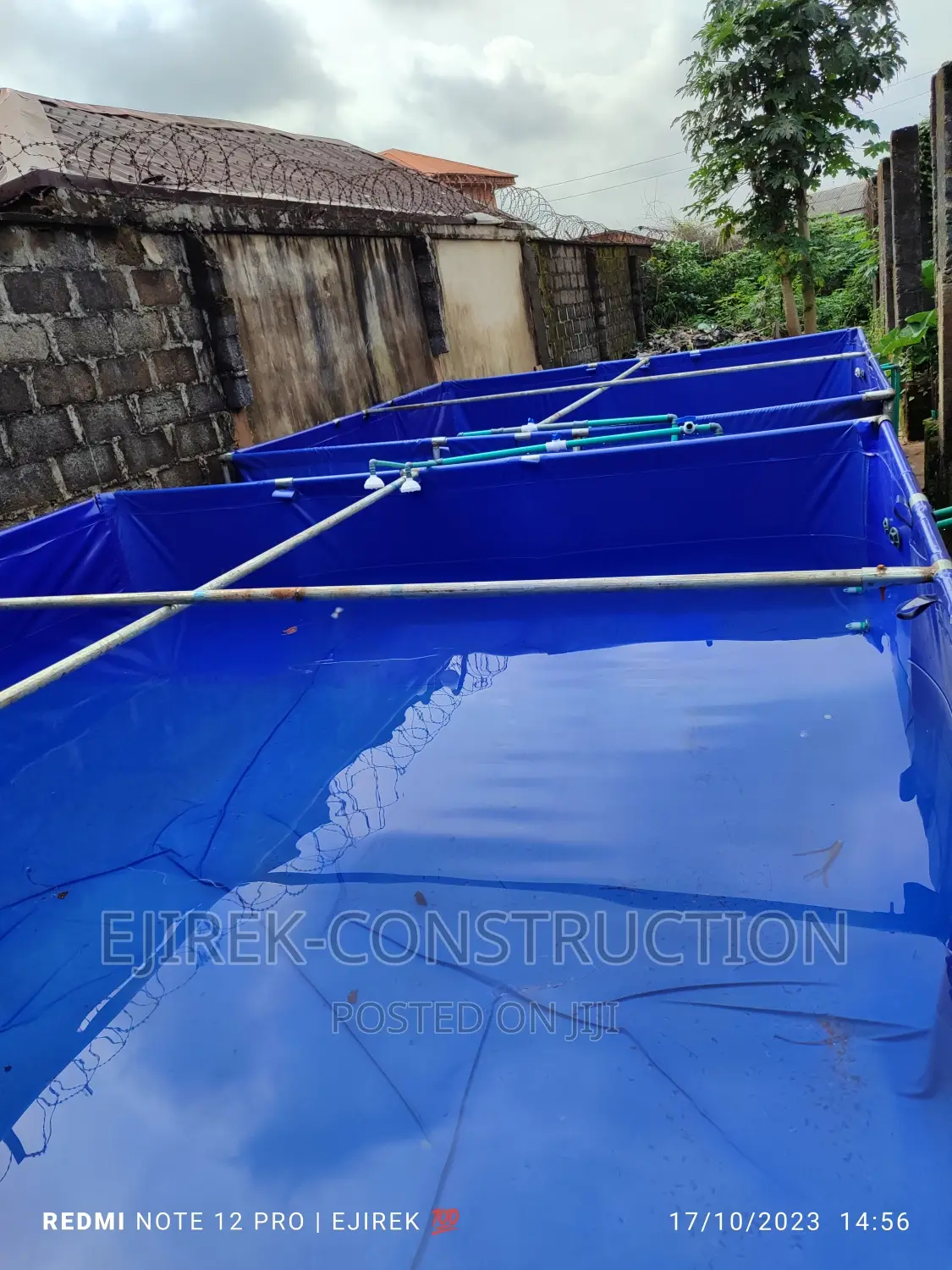 Collapsible Tarpaulin Fish Pond