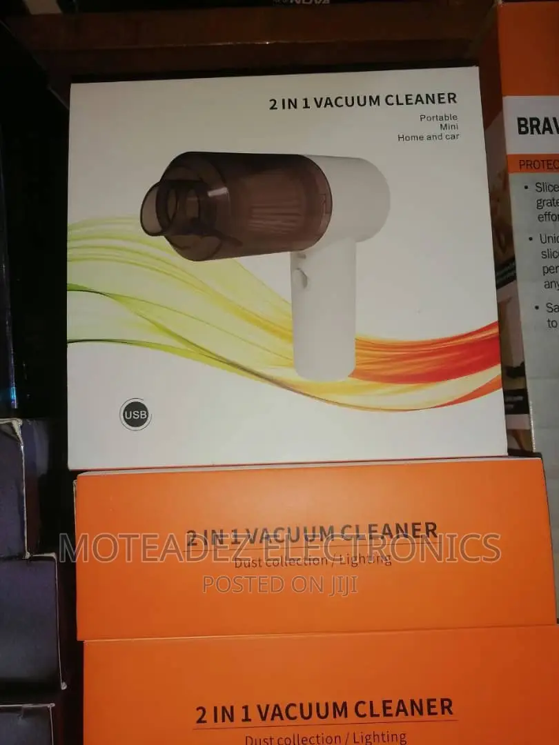 2 in 1 Rechargeable 120watts Car and Home Vacuum Cleaner