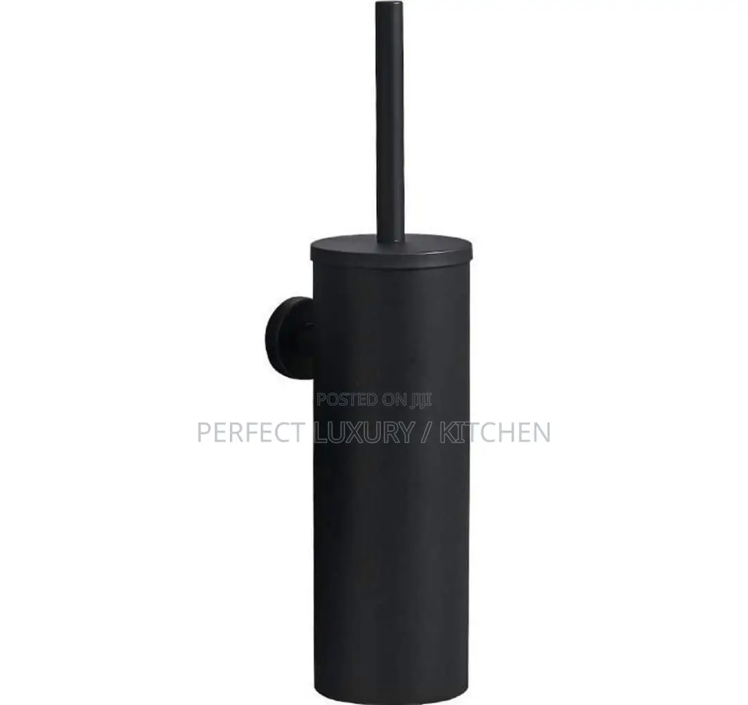 Matte Black Toilet Brush Holder