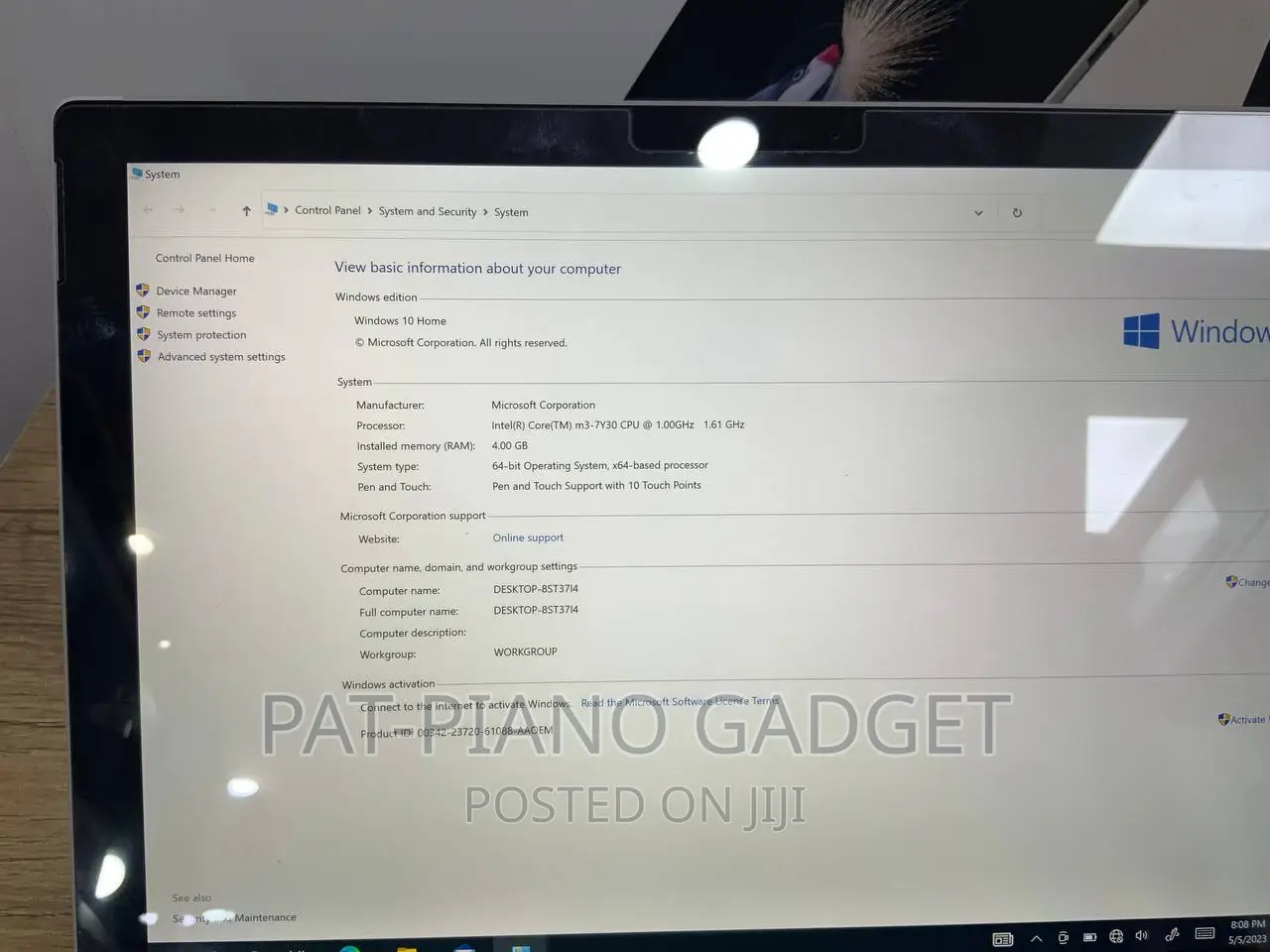 Laptop Microsoft Surface Pro (2017) 4GB Intel Core I3 SSD 128GB
