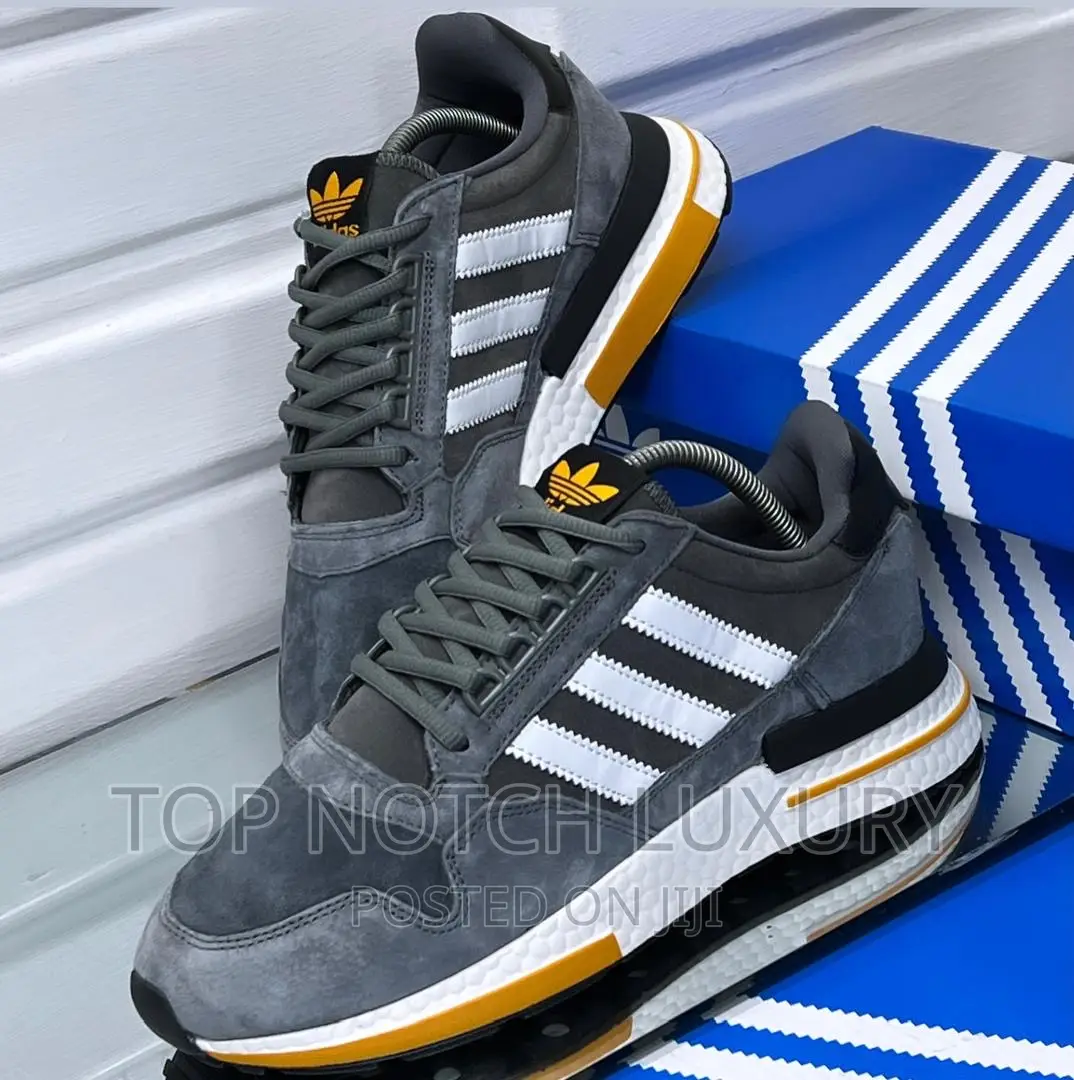 Original Adidas Zx 500 RM Grey/White/ Men Women