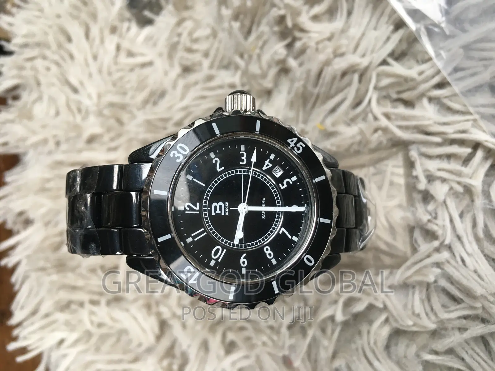 Binger Sapphire Ceramic Ladies Wristwatches