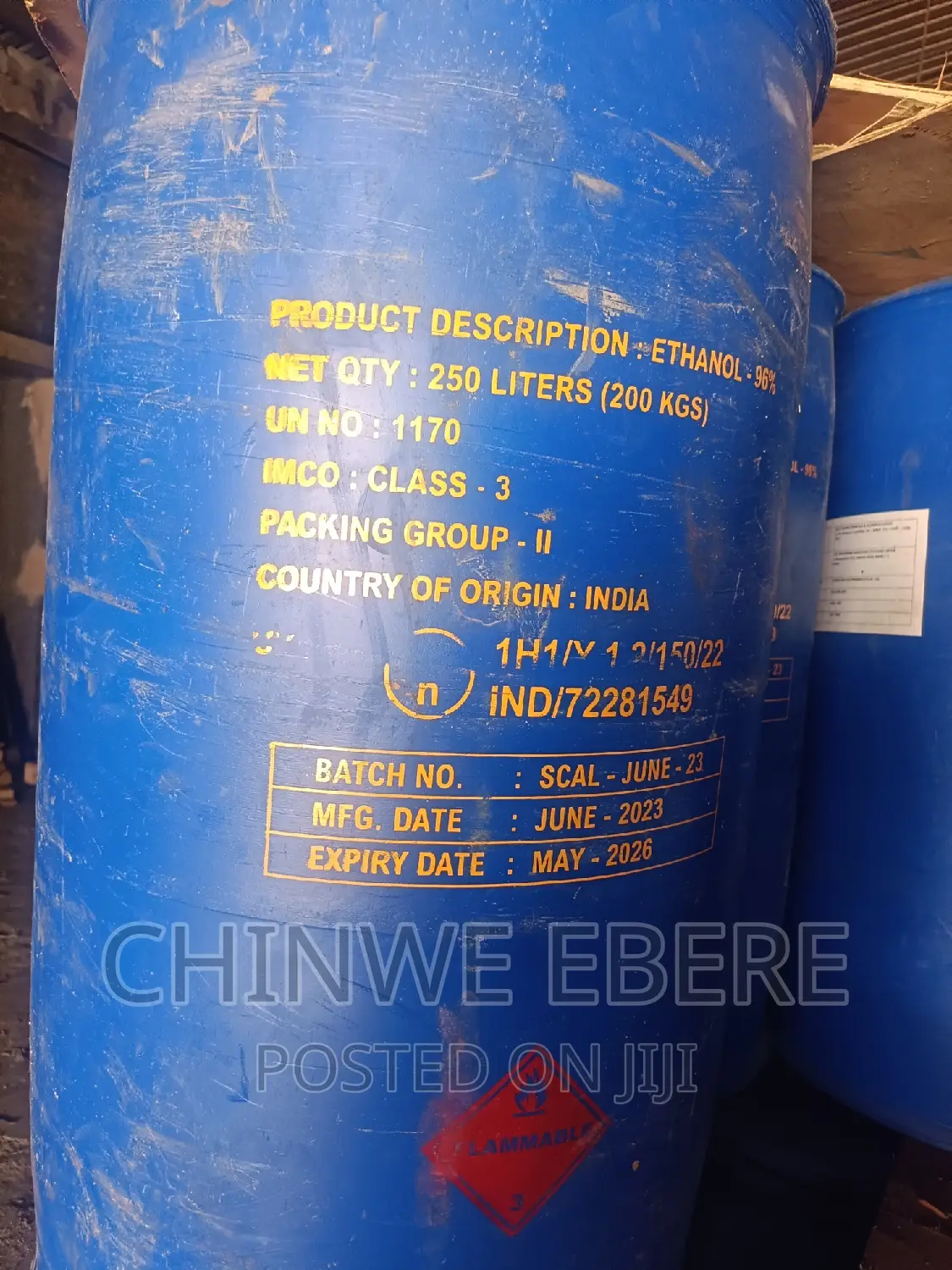 Ethanol Ethyl Alcohol 96%