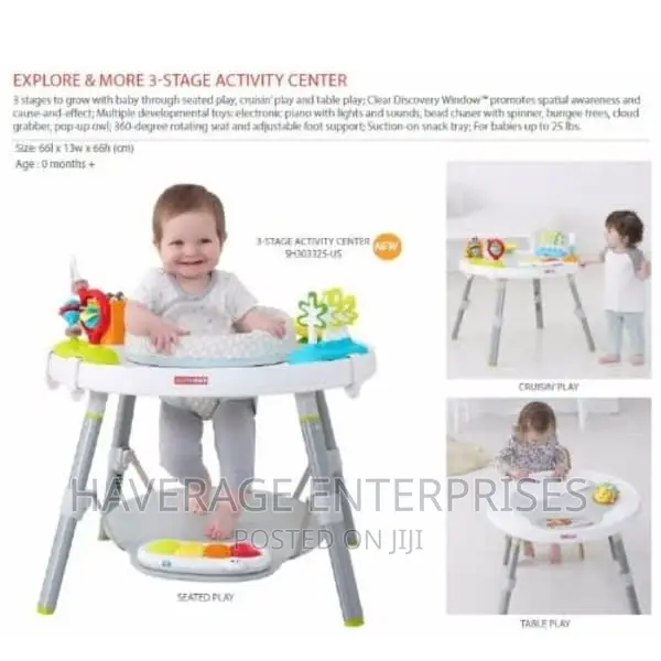 Baby's View 3 Stage Activity Walker Center