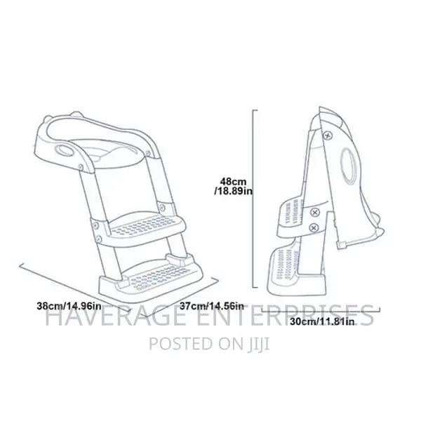 Foldable Children’S Training Ladder Seat for Potty