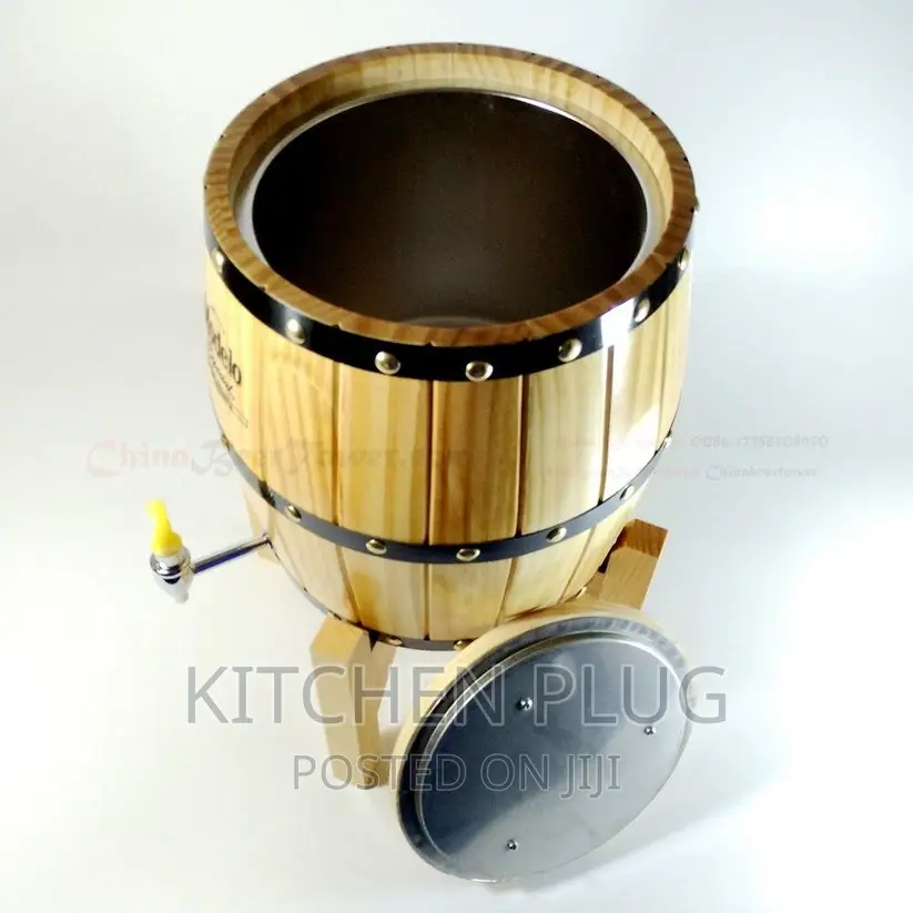 Wood Beer Barrel Dispenser 3 Litres