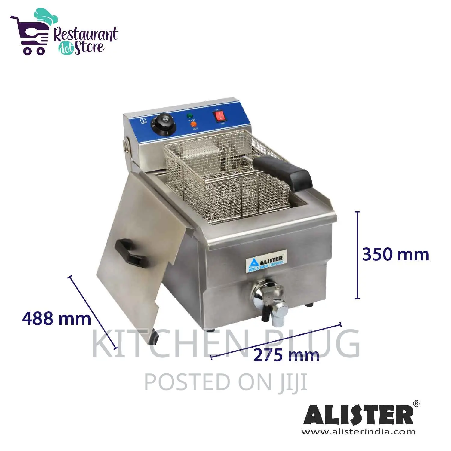 Industrial Electric Deep Fryer With Tap
