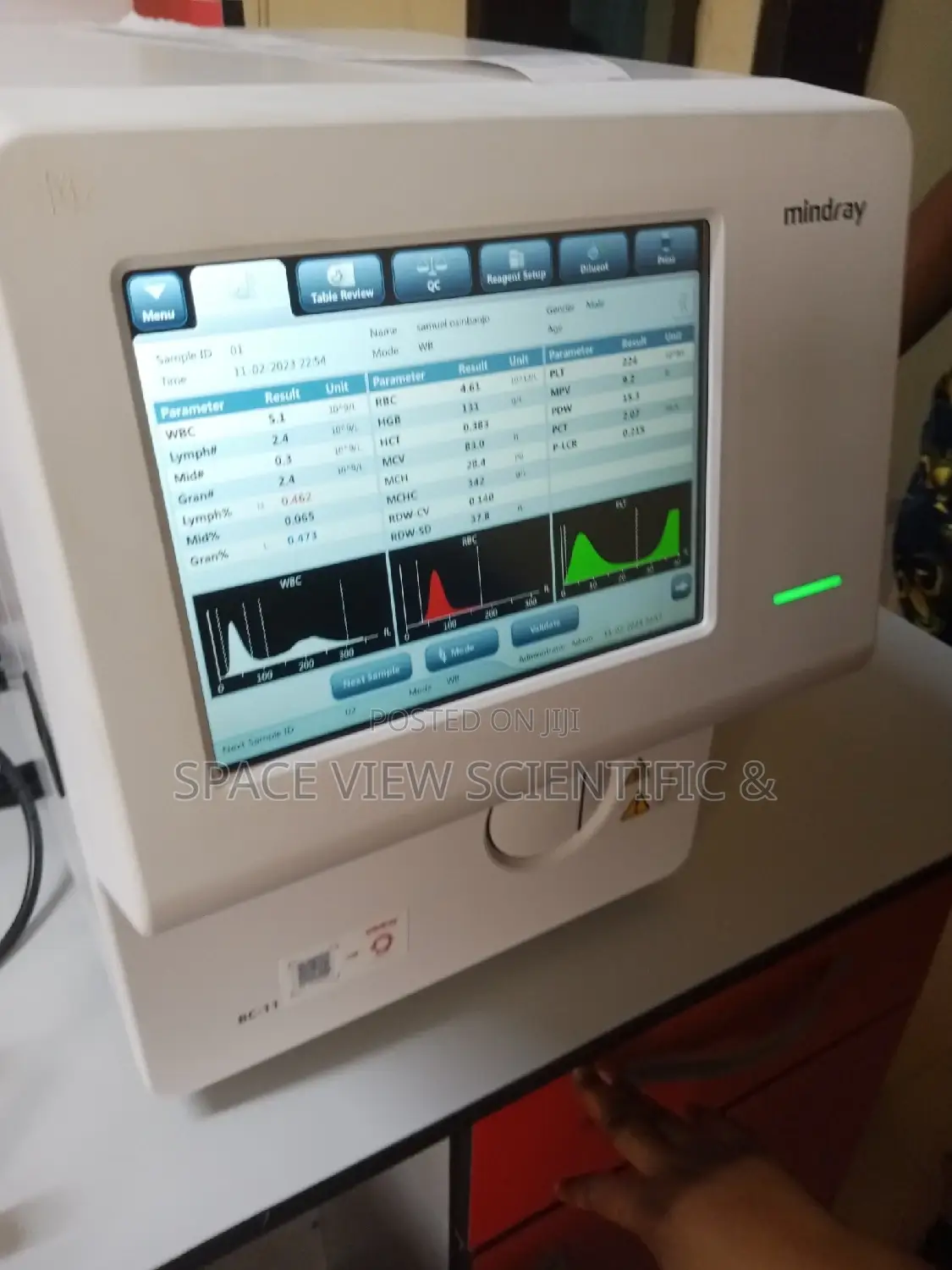 Mindray Heamatology Analyzer 3 Part