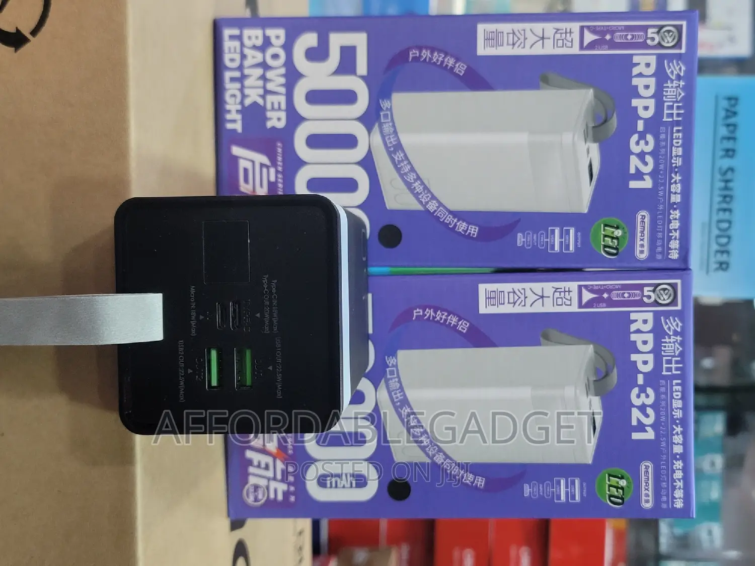 50,000 Mah Power Bank With Led Light
