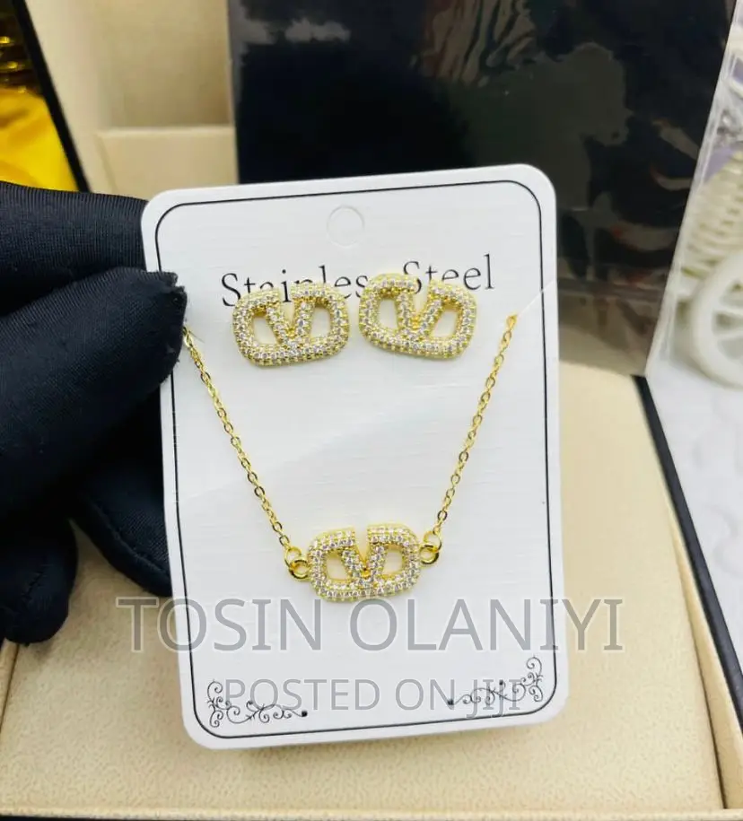 Necklace With Pendants and Earrings