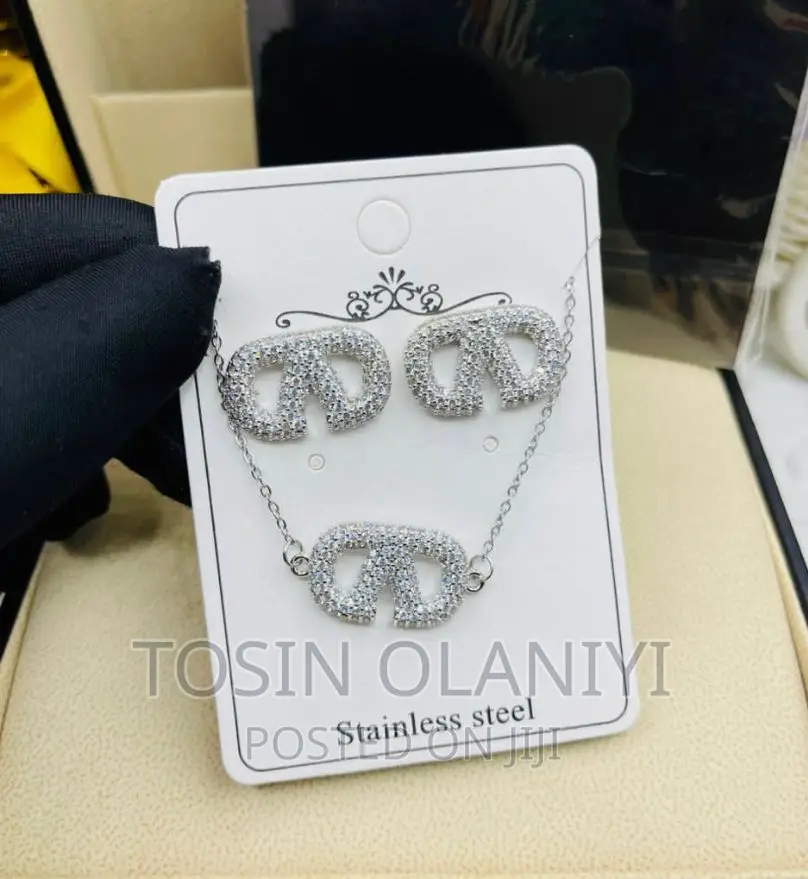 Necklace With Pendants and Earrings