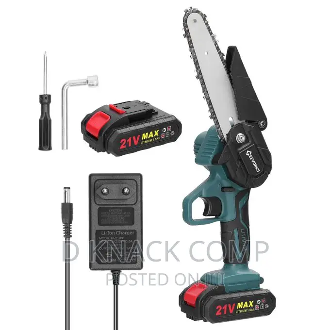 2 Batteries 6inch Portable Electric Pruning Saw Rechargeable