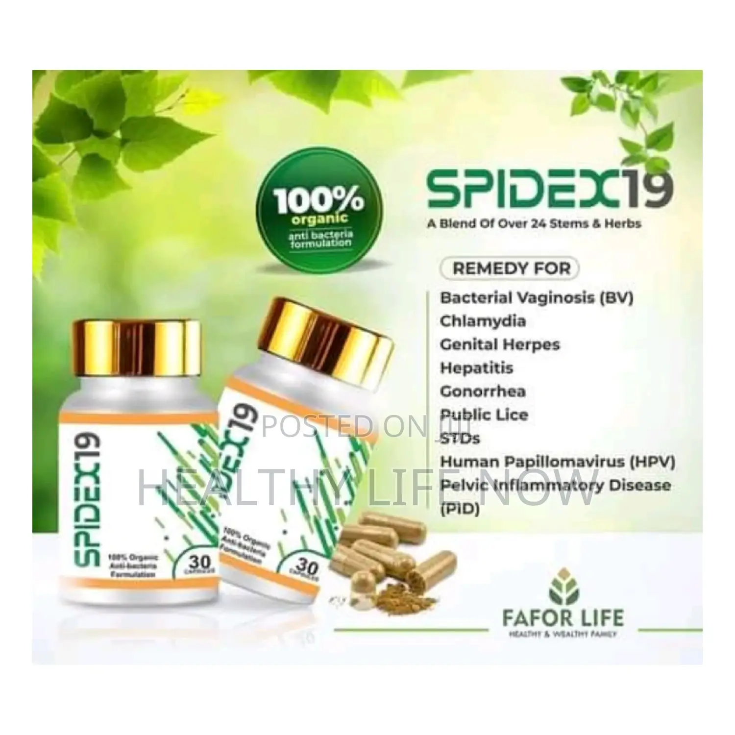 Spidex19 - Healthy Formulated Herbal Product