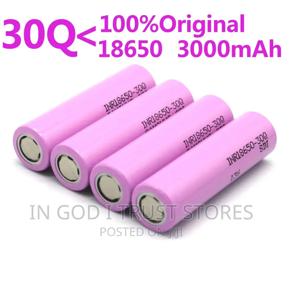3.7V 3000mah 18650 Battery for Samsung 2 Pieces