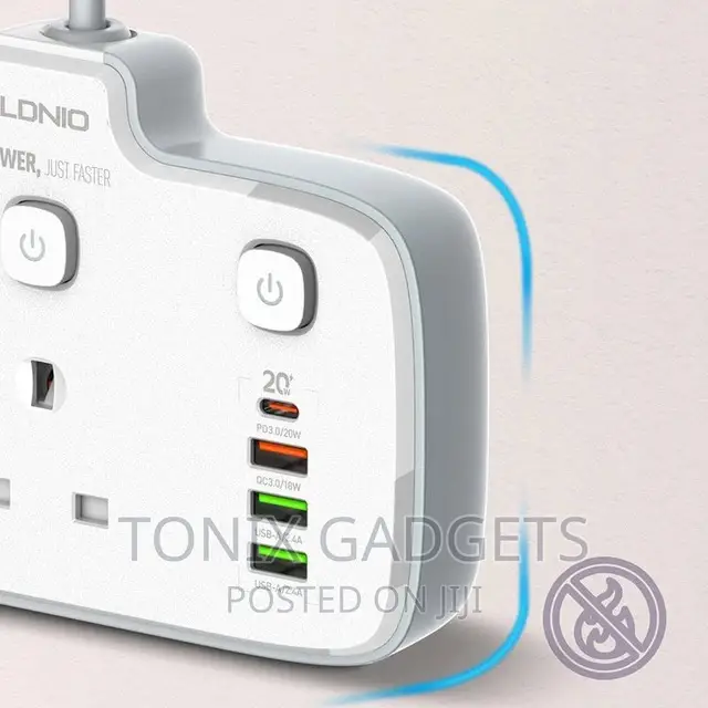 2 Ways Power Extension Socket - 2500W - Model SK2492