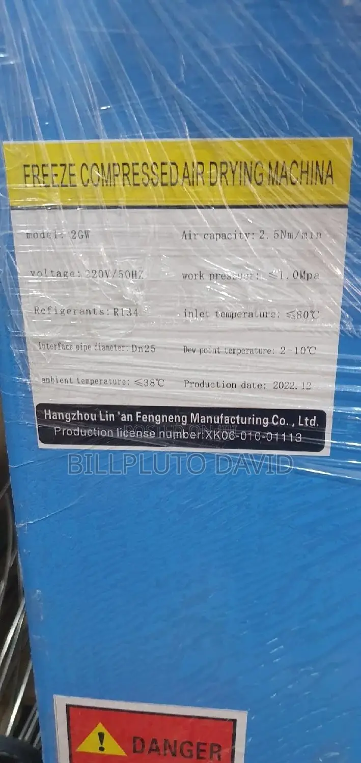 Dryer System Freeze Type Industrial