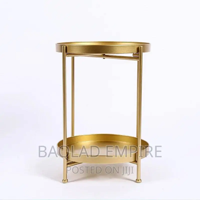 Double-Layer Modern Living Room/Bedroom Small Round Table