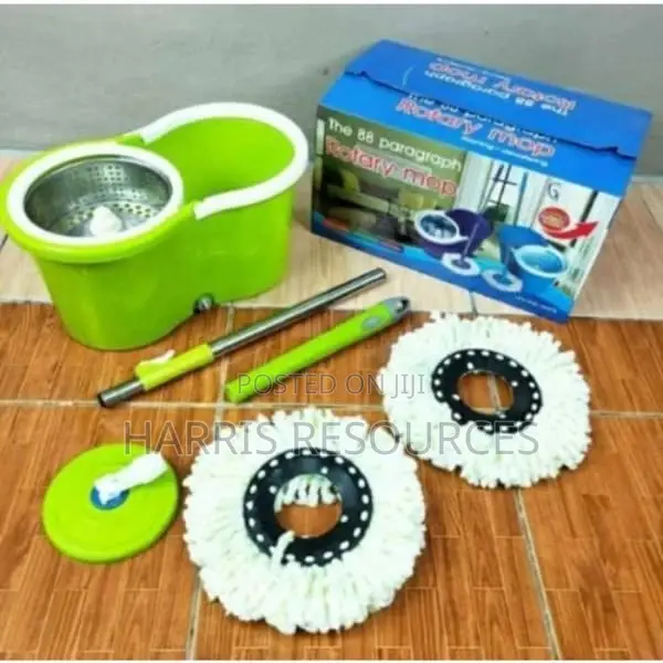 Strong 360 Magic Spin Mop With 2pcs Microfibre Heads