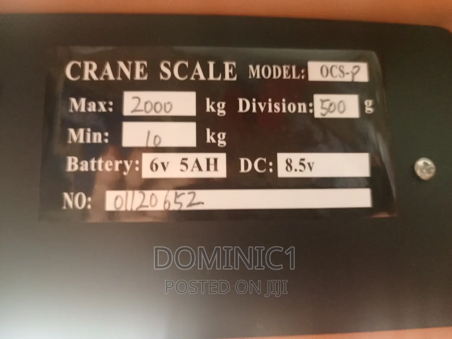 2000kg Heavy Duty Crane Hanging Scale