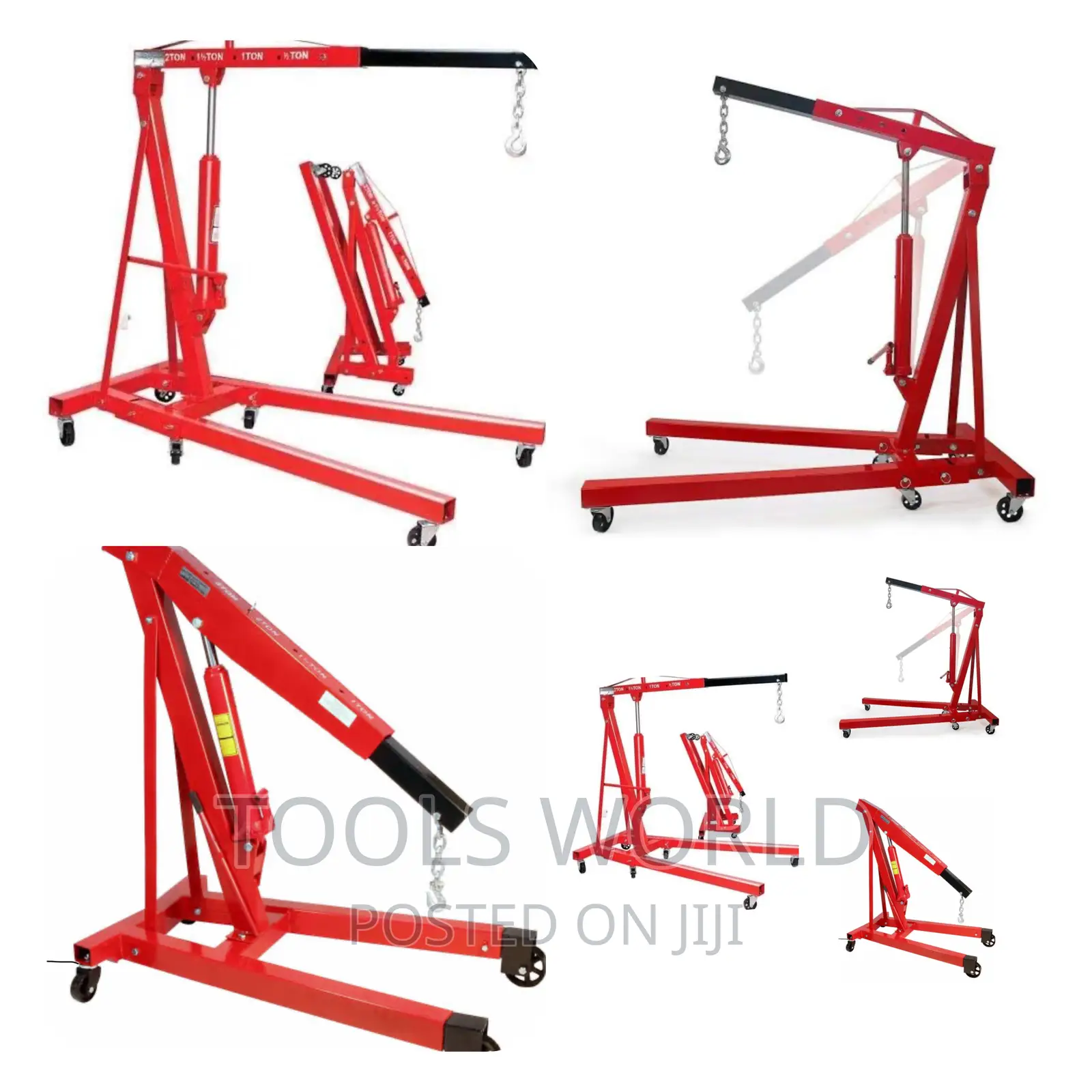 Engine Hoist, 2 Ton (4000lbs) Heavy Duty Folding Hydraulic
