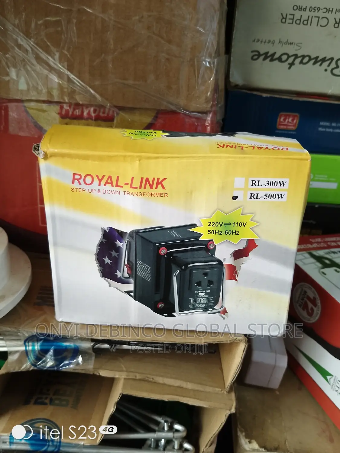 Royal Link Step Up /Down Transformer 220v + 110v - 300w+500w