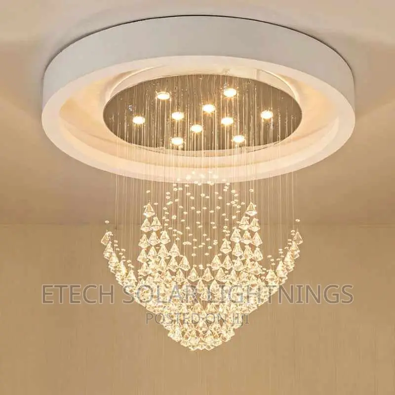 Exclusive 800mm L E D Rain Dropping Chandelier Light.