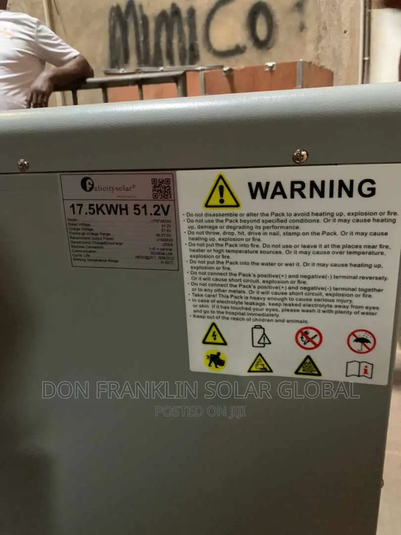 17.5kwh 51.2v Felicity Lithium Ion Solar Inverter Battery