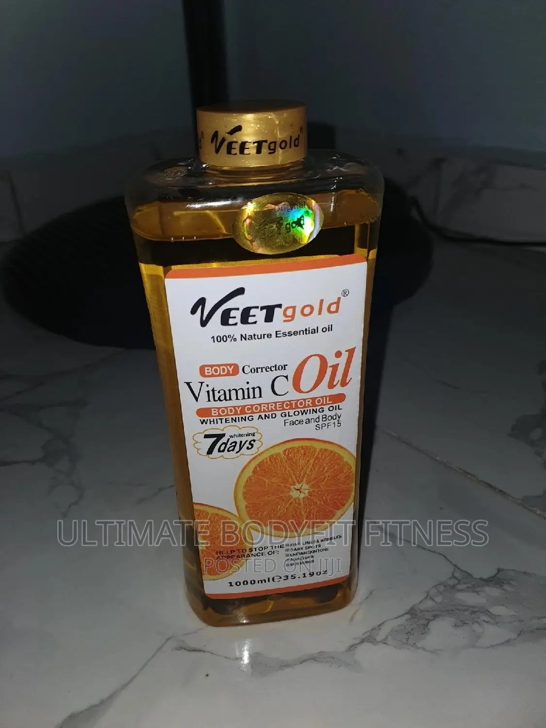 Brand New Veet Gold Vitamin C Face Body 7days Glowing Oil