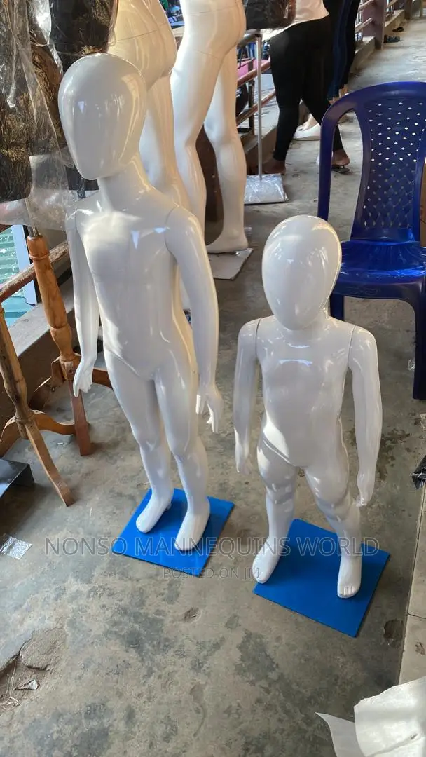 Unisex Glossy White Kids Dummy