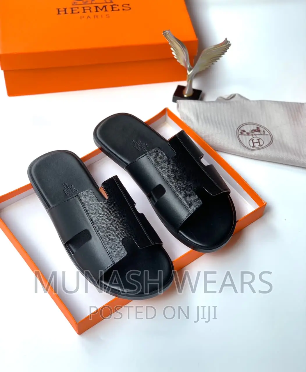 Hermes Original Leather Slipers
