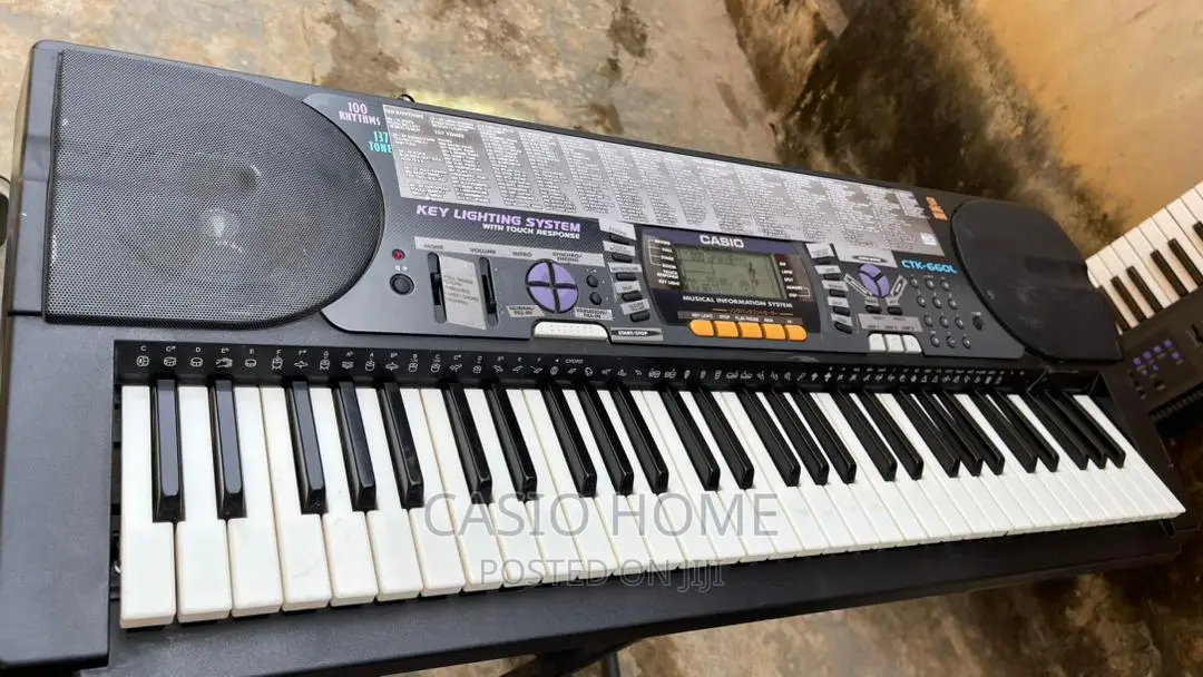 5 Octave Casio Ctk620l Keyboard Piano With Transpose, Split, and Dual