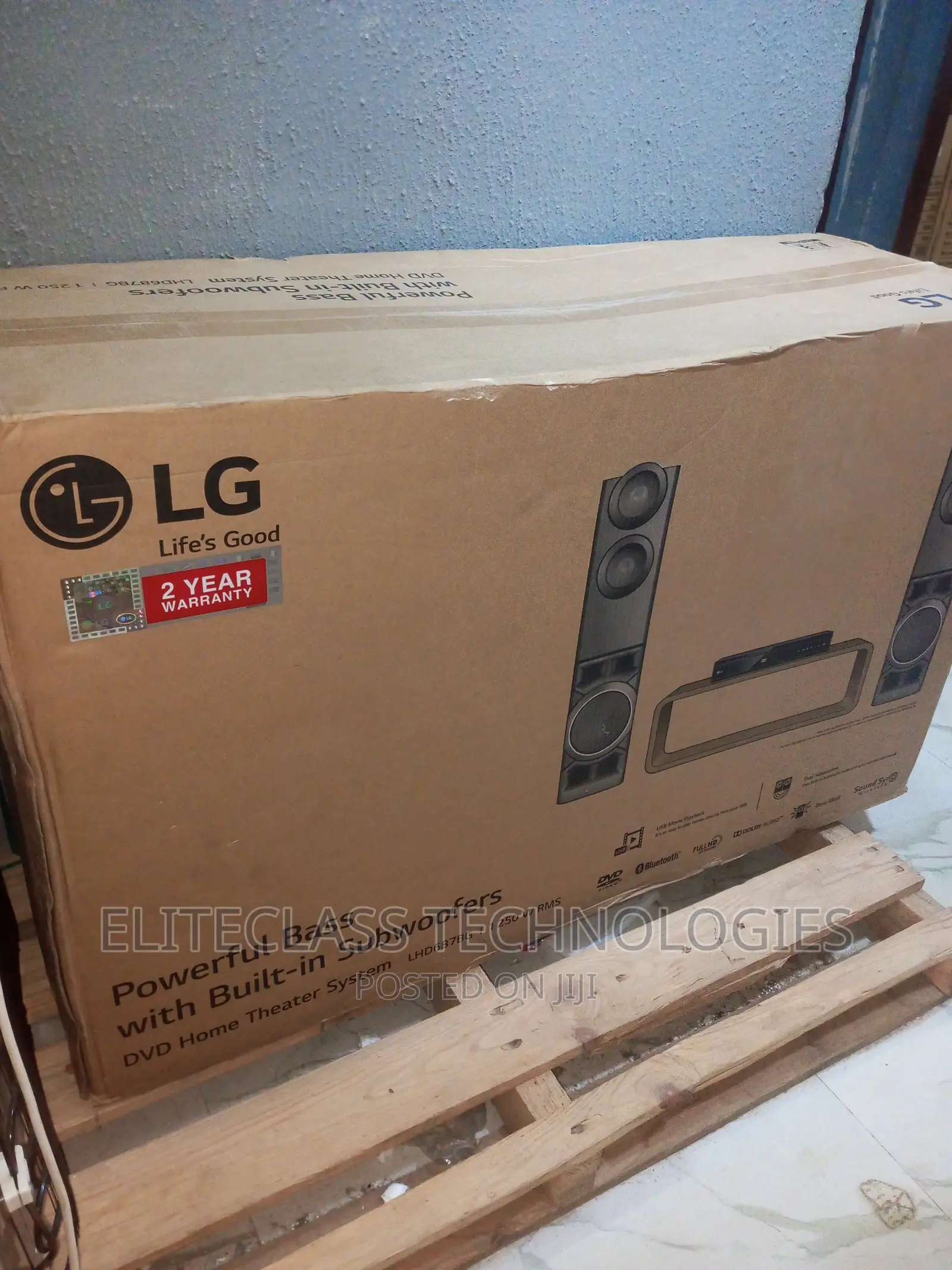 Slim New Durable LG DVD Home Theater System LHD687BG