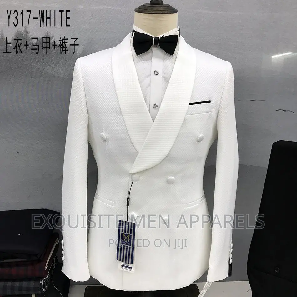 Quality Bespoke Double Breasted Tuxedo Men's Suit