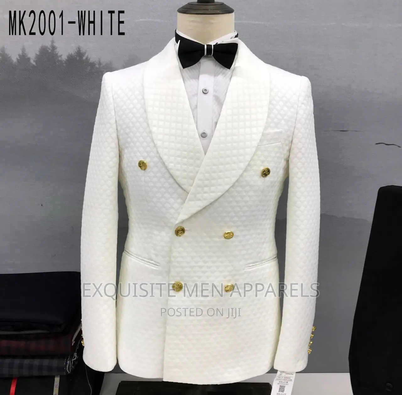 Quality Bespoke Double Breasted Tuxedo Men's Suit