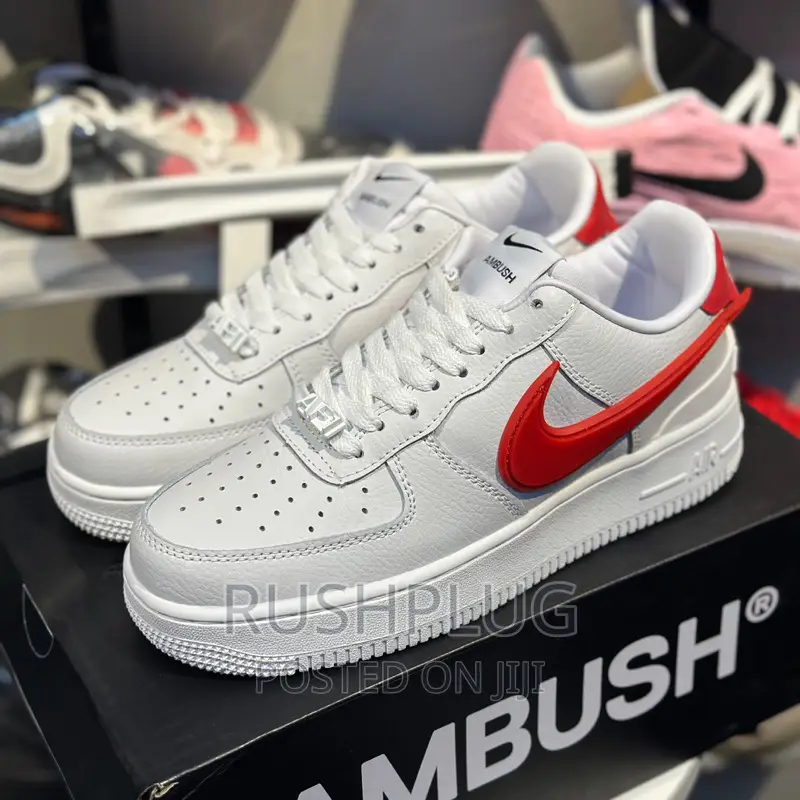 Nike Air Force 1 Low Sp Ambush White/ Red Swoosh