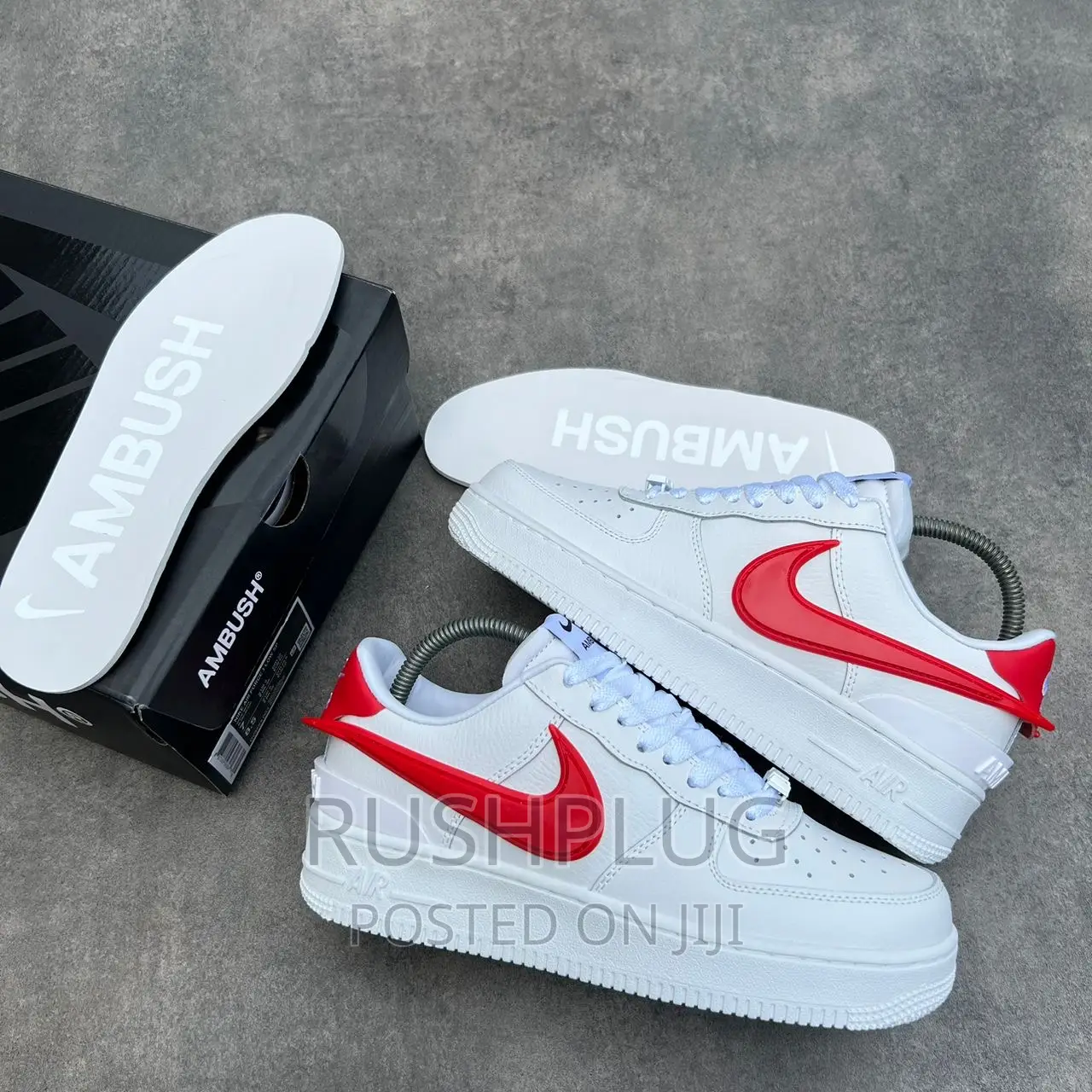 Nike Air Force 1 Low Sp Ambush White/ Red Swoosh