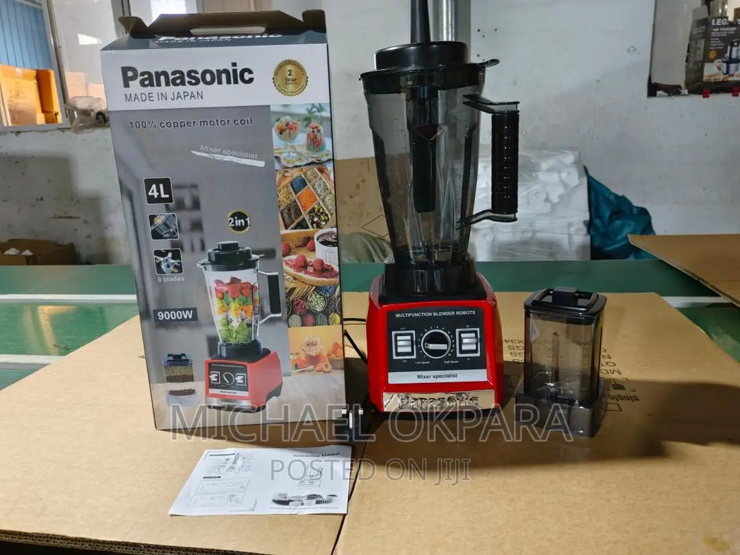 4L Panasonic 9000 Watts Blender With 2 Cups