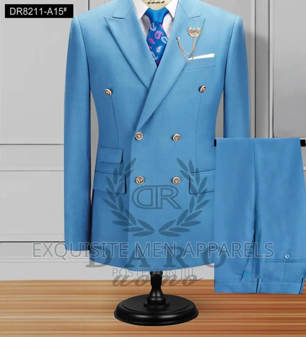 Quality Bespoke Daro Double Breasted Men's Suit