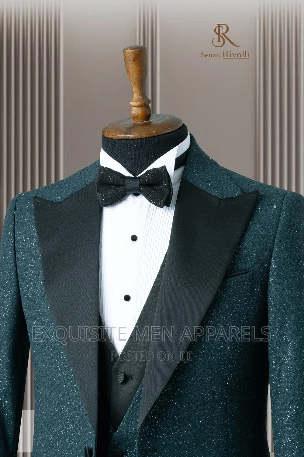 Quality Bespoke Italian Style Shiny Tuxedo Men's Suit