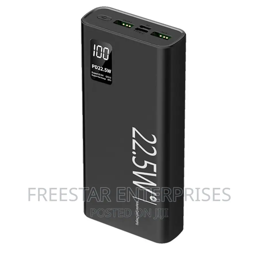 SOVO 20000mah Power Bank. 22.5W Power Bank. 22.5 Watts Power