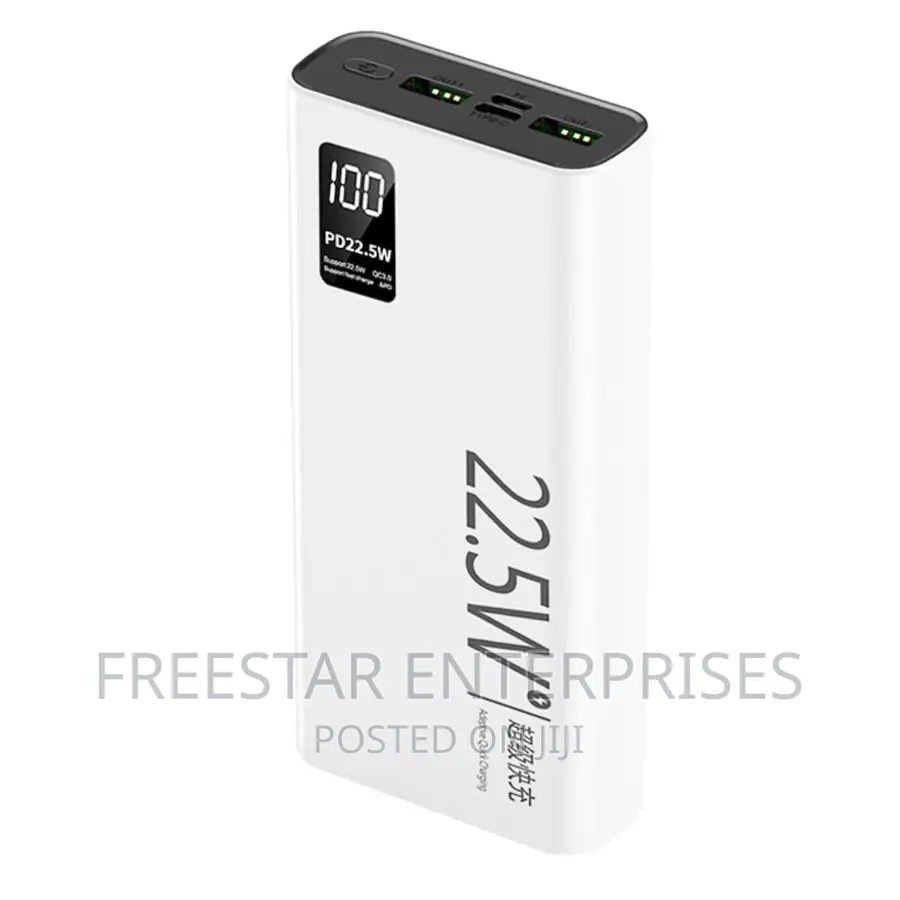 SOVO 20000mah Power Bank. 22.5W Power Bank. 22.5 Watts Power