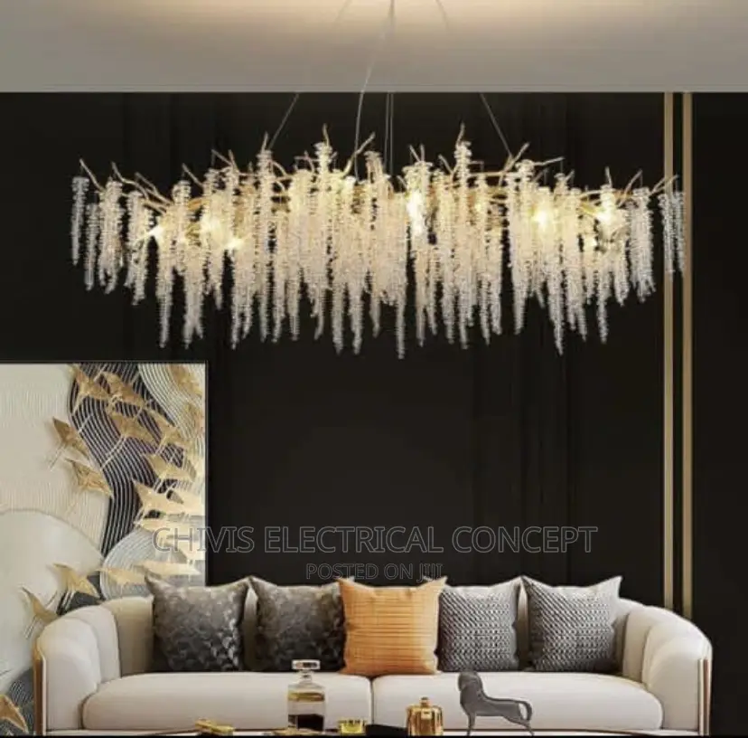American Lustre LED Crystal Ceiling Chandeliers Living